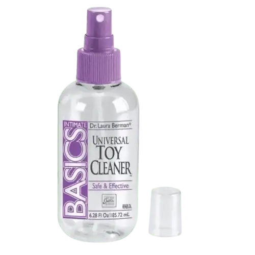 RoyalLuxsLLC anti-bacterial toy cleaner spray bottle with purple cap for safe and effective cleaning