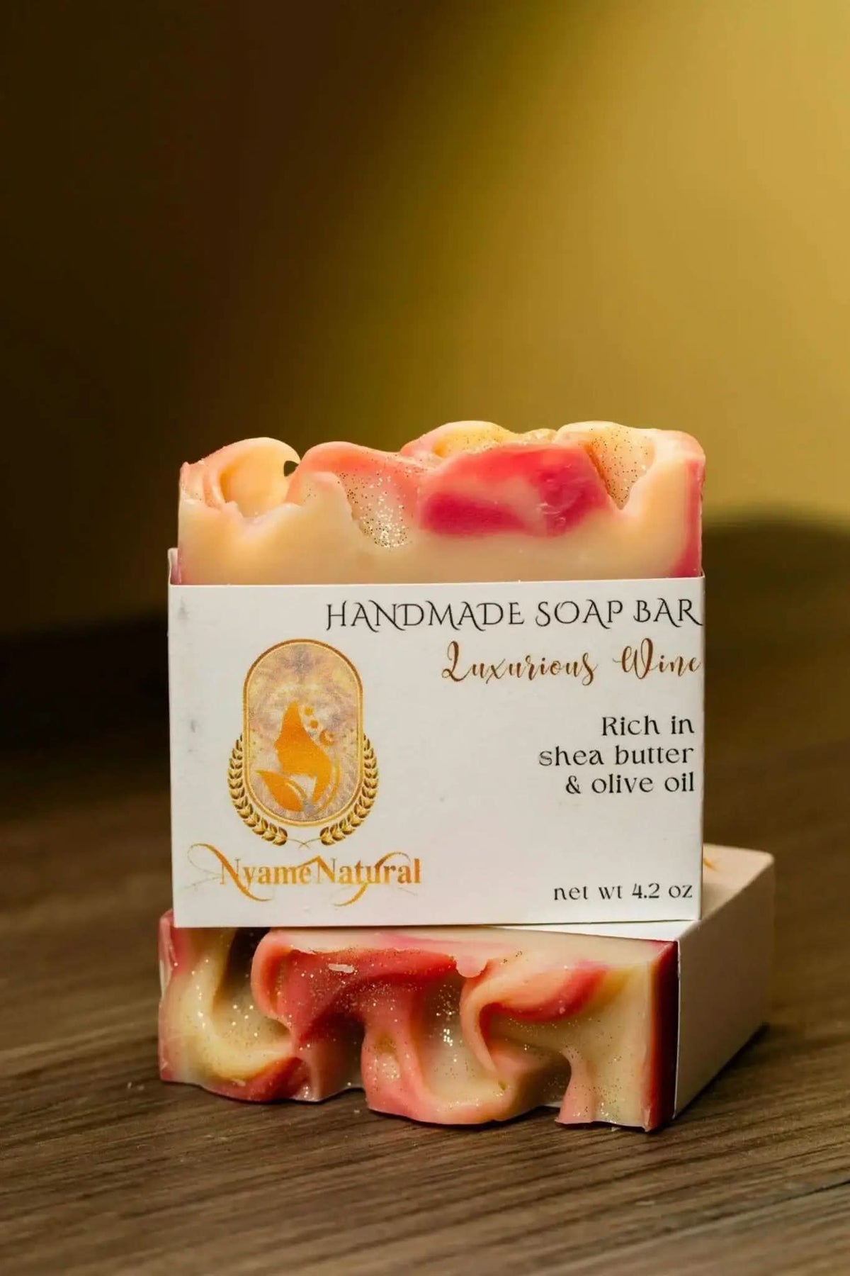 RoyalLuxsLLC handmade luxurious wine bar soap with shea butter and olive oil rich formula