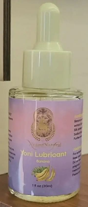 RoyalLuxsLLC natural intimate care gel Yoni Lubricant Banana flavor in 1 fl oz bottle