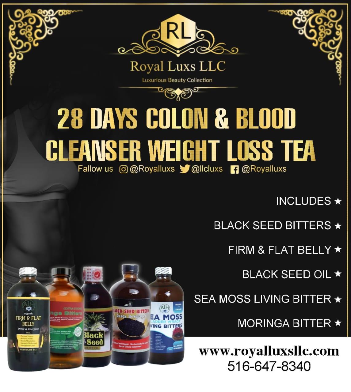 28 Days Colon & Blood Cleanser full body Detox bitter - RoyalLuxsLLC
