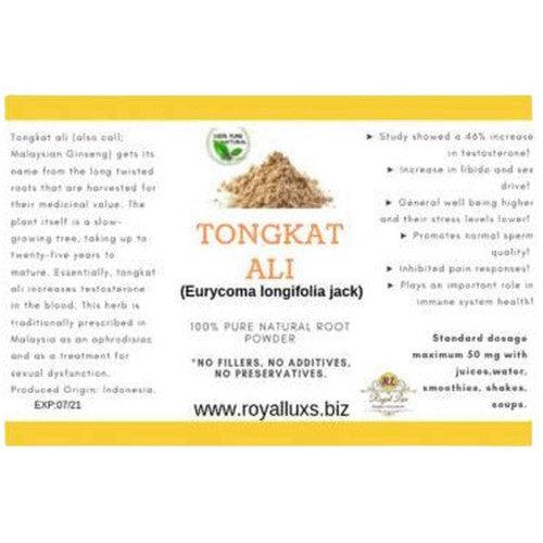 30gm tongkat ali powder Eurycoma longifolia jack ,Very Potent, 100% Fresh, and Pure, - RoyalLuxsLLC