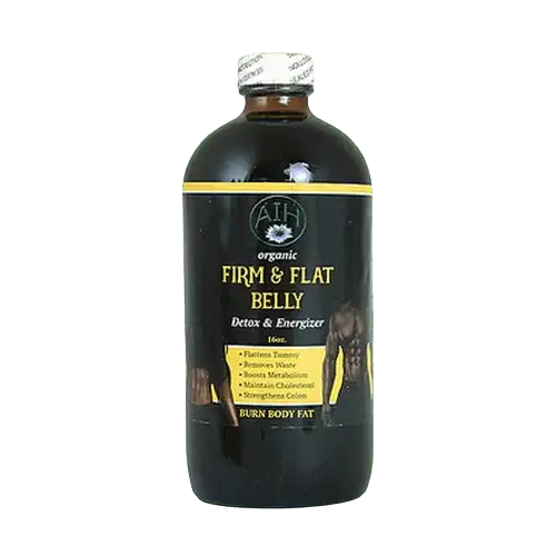 RoyalLuxsLLC caffeine free herbal tea blend organic Firm and Flat Belly Detox and Energizer bottle