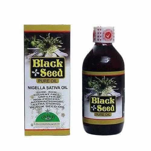 RoyalLuxsLLC pure black seed oil cold pressed Nigella Sativa oil bottle and packaging