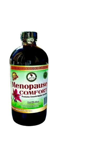 RoyalLuxsLLC Menopause Comfort bitters bottle botanical menopause tonic for women promoting smooth middle transition