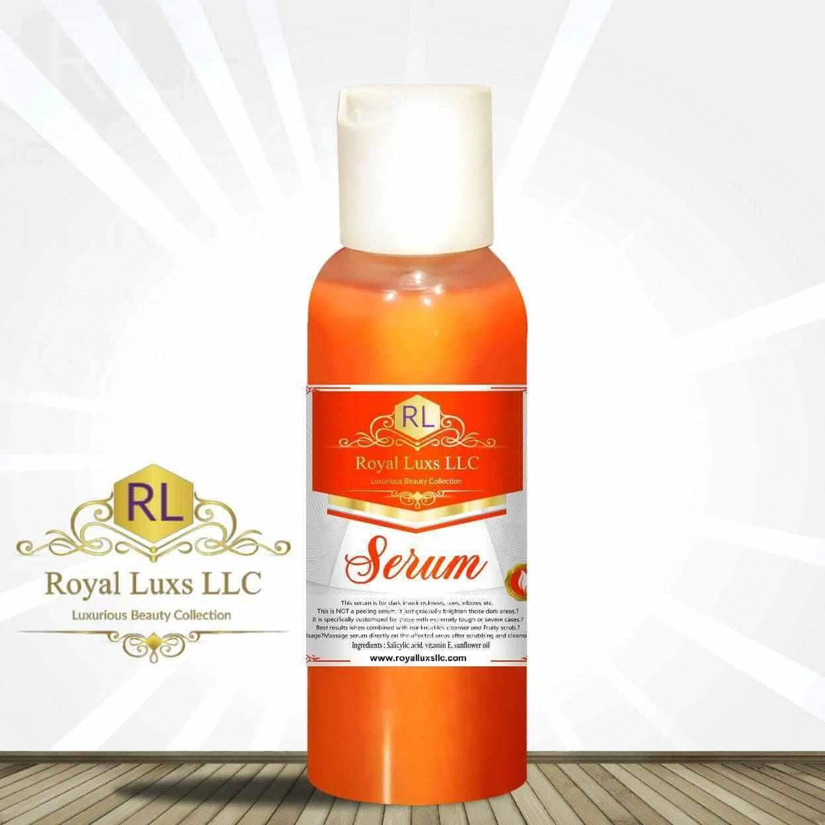 Dark Inner Thighs & Armpits Solution Serum by Royal Lux LLC for even skin tone and deep cleansing.
