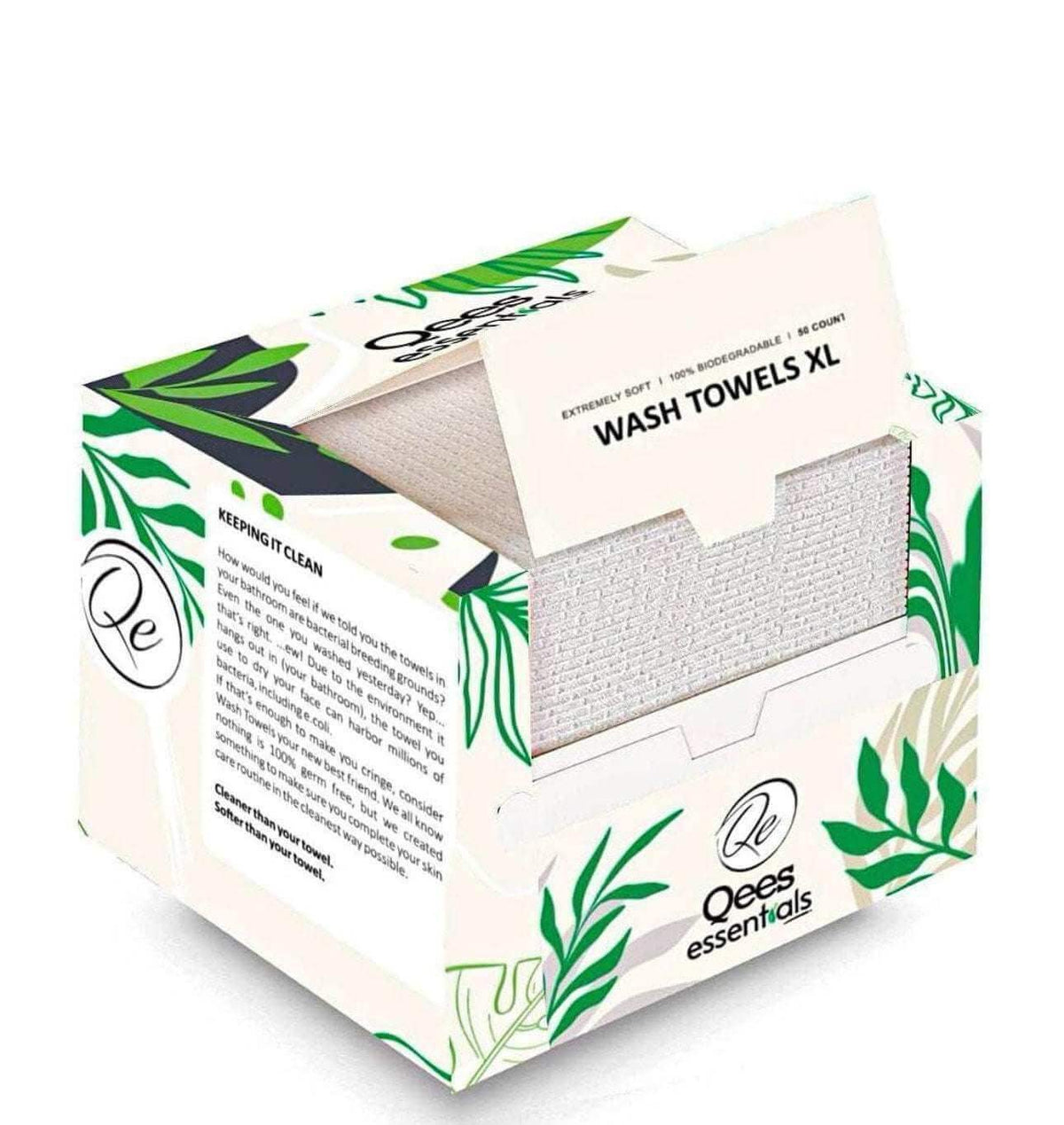 Disposable Biodegradable Face Towels Makeup Remover in eco-friendly packaging for effective skincare.