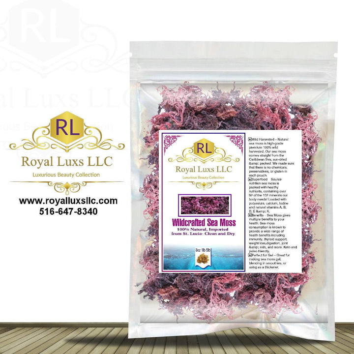 Dr.Sebi 100% Raw Ocean Wild Harvested Sea Moss ,from St. Lucia - Clean and Sun Dried! - RoyalLuxsLLC