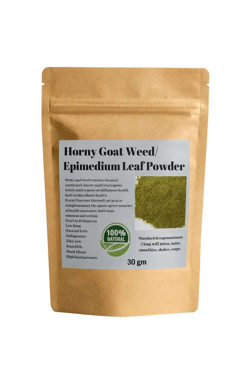 Epimedium sagittatum Horny Goat Weed Leaf Powder - RoyalLuxsLLC