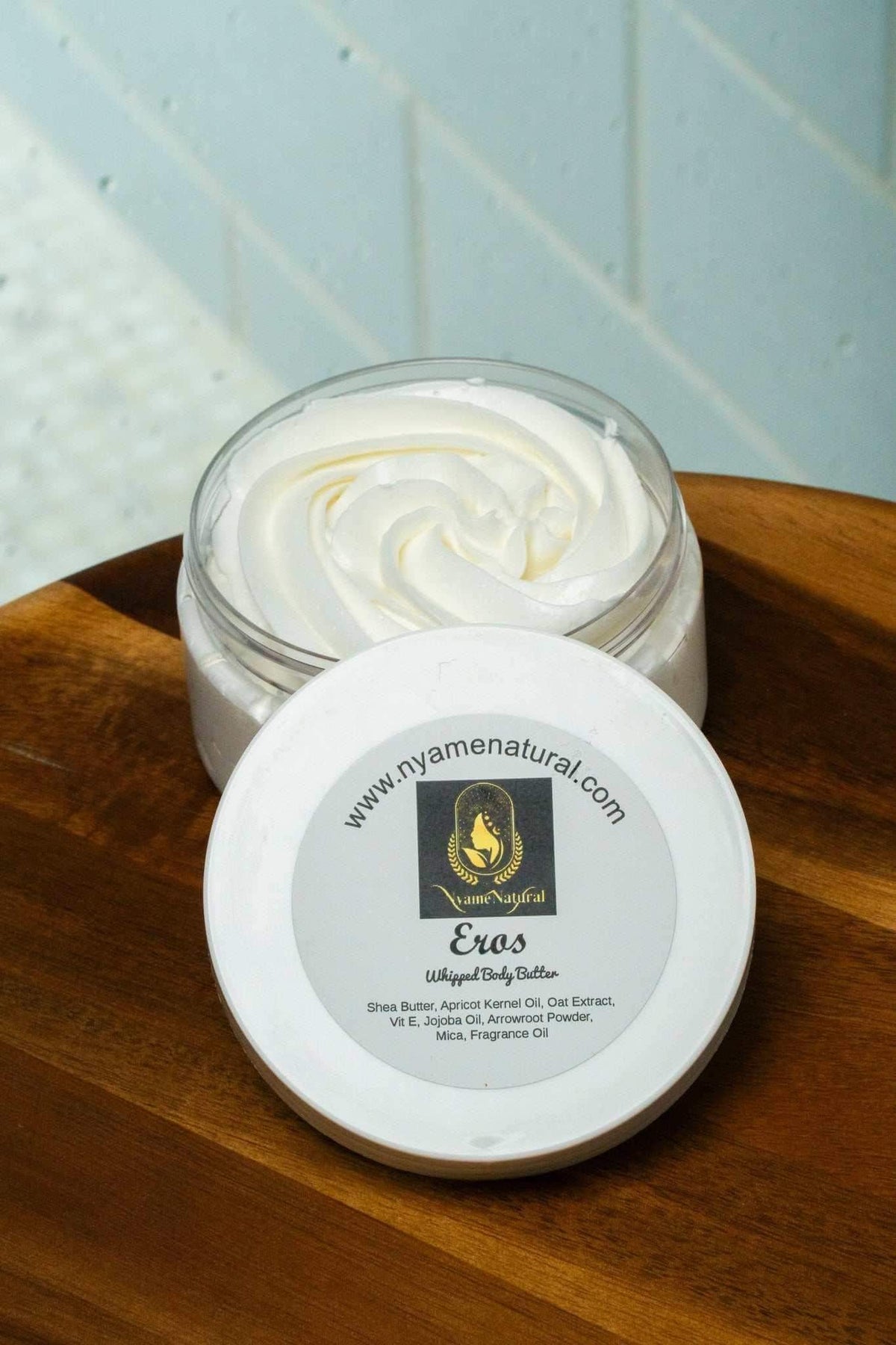Eros Body Butter in a jar, perfect for ultra-nourishing skin with black seed benefits and herbal tonic blend.