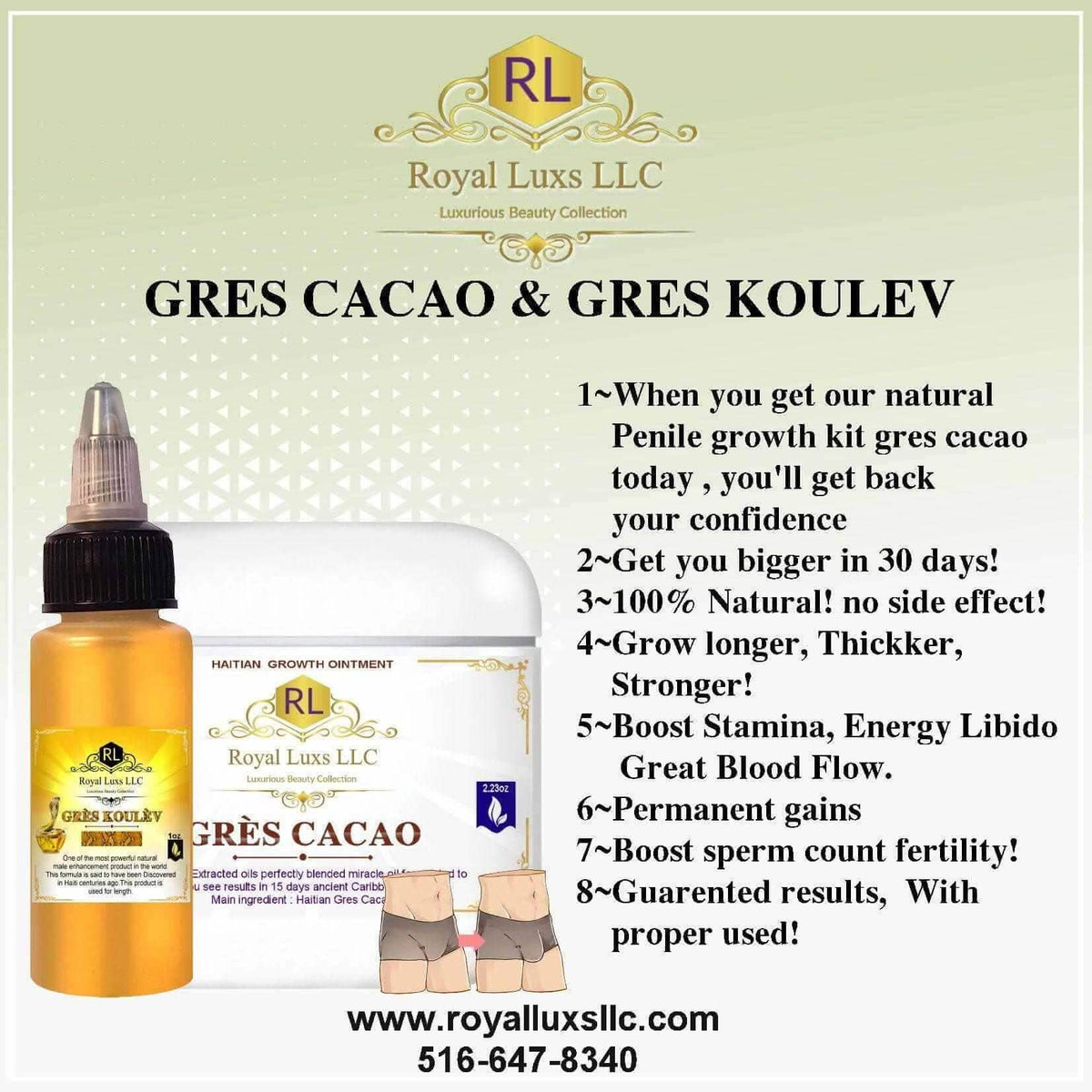 Gres Koulev & Gres Cacao Bundle – Traditional Herbal Body Oil Set - RoyalLuxsLLC