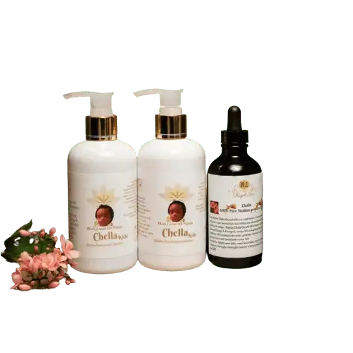 Natural princess starter kit with lotion pumps and dropper bottle from RoyalLuxsLLC for skincare