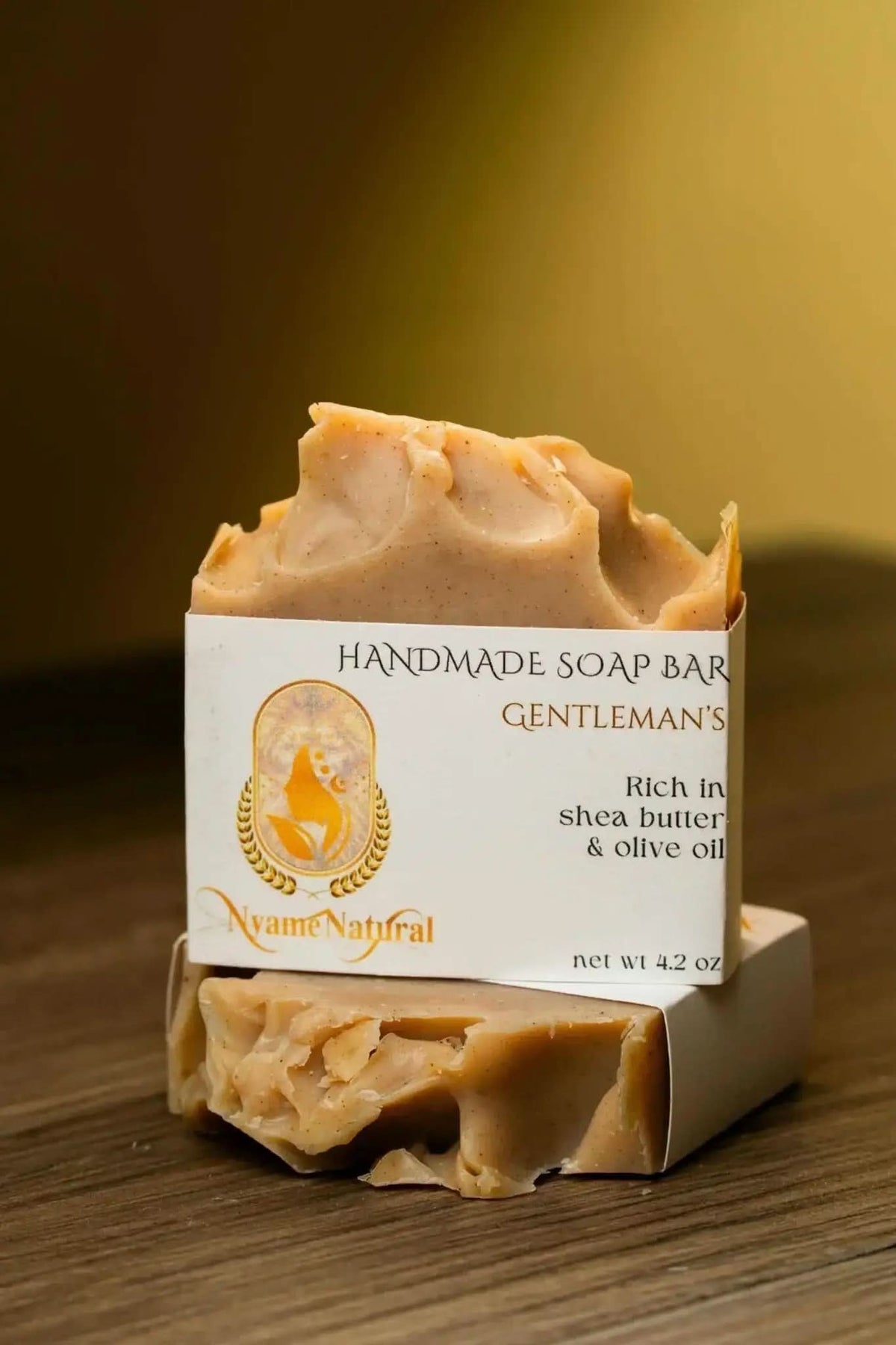 RoyalLuxsLLC luxury men's natural soap handmade bar with shea butter and olive oil for gentle cleansing