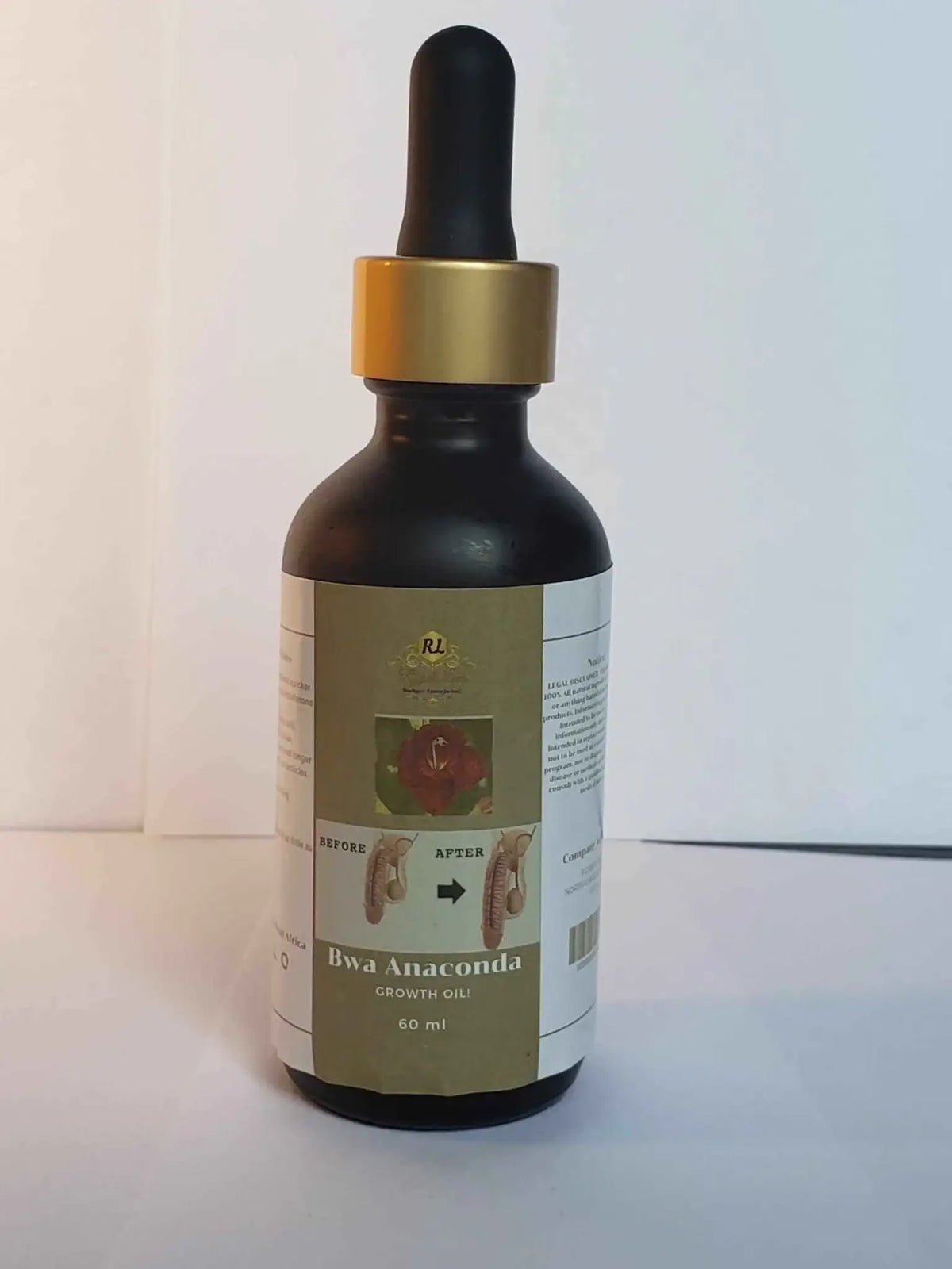 Royal Luxs African Bwa Anaconda Oil 80 ml bottle for male enhancement, herbal tonic, and detox benefits.