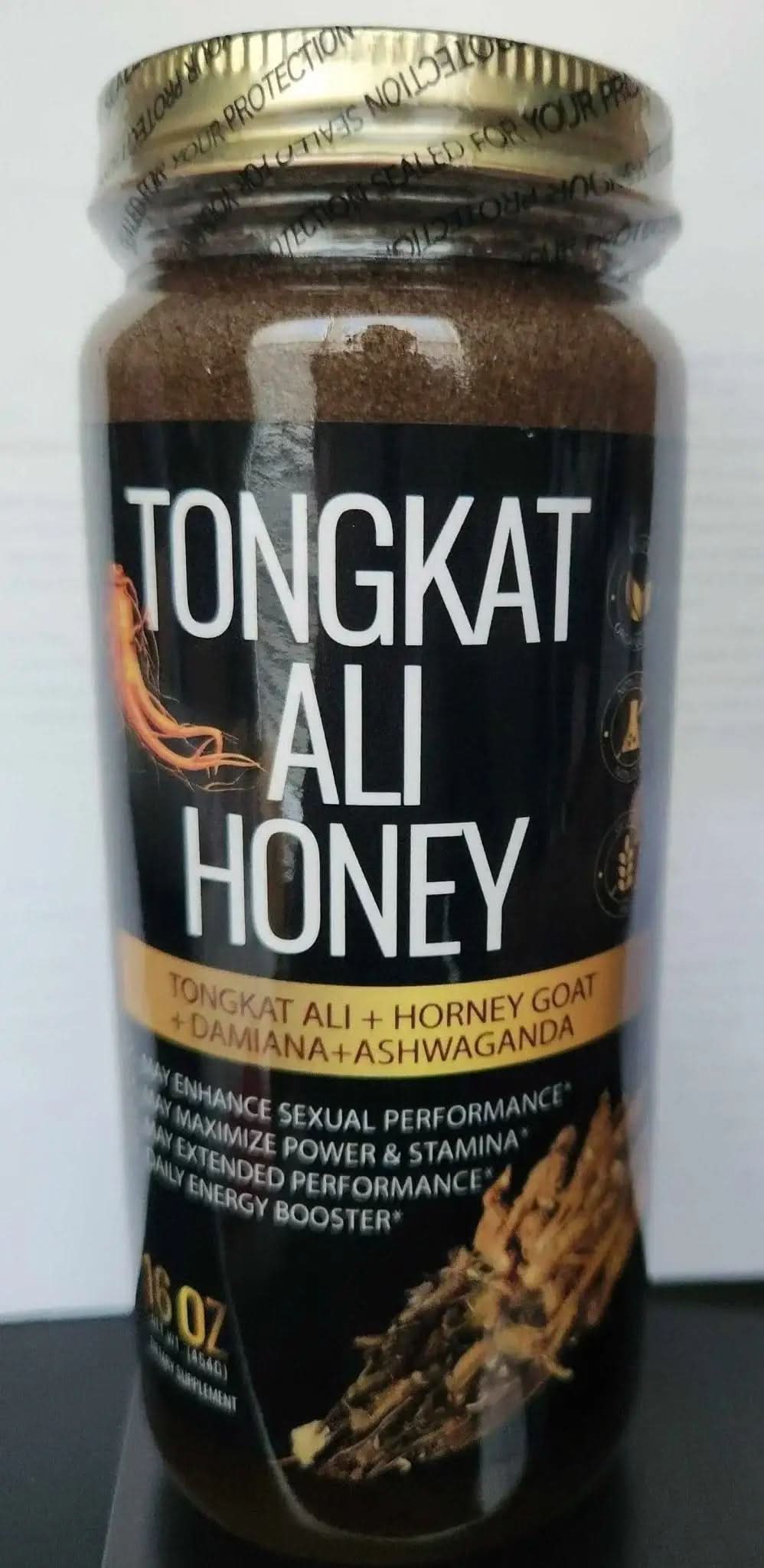 RoyalLuxsLLC Tongkat Ali Honey herbal energy honey supplement with horny goat, damiana, and ashwagandha