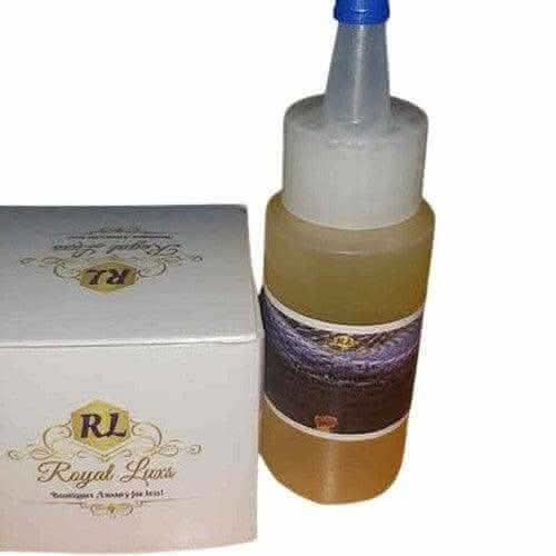 RoyalLuxsLLC herbal body oil set with white box and squeeze bottle for skincare and nourishment