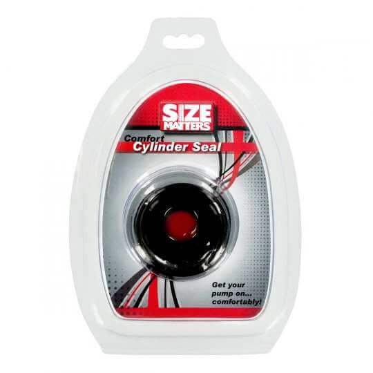 Universal Pump Cylinder Comfort Seal – Soft Silicone Ring for Vacuum Devices in packaging for optimal comfort.